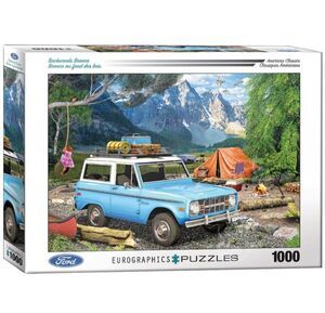 EuroGraphics Backwoods Bronco 1000 Piece Jigsaw Puzzle – Complete Camping Scene